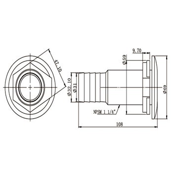 Pipe connector 71005