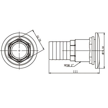 pipe connector 72007-OS