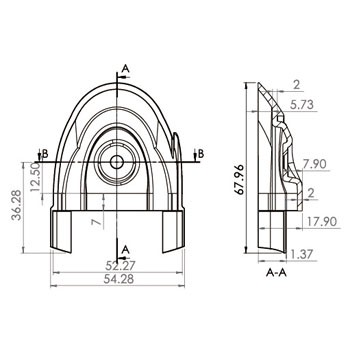 cosmetic stainless steel covers C20106-END35SX
