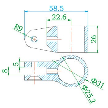 pipe connector C20106-T.S.25