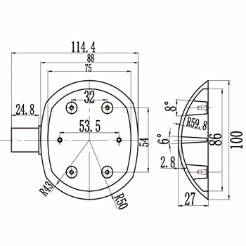 cruise lamp cover1143301-C01