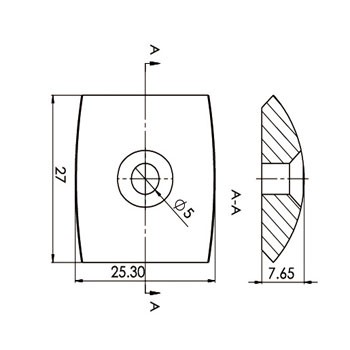 cosmetic stainless steel covers C20106-SP25CG