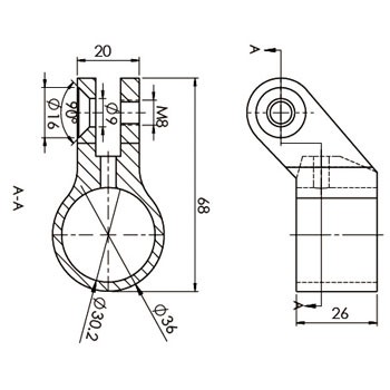pipe connector C20106-T.S.30INC