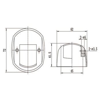 cruise lamp cover1140601A/1140602A
