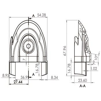 cosmetic stainless steel covers C20106-END35DX