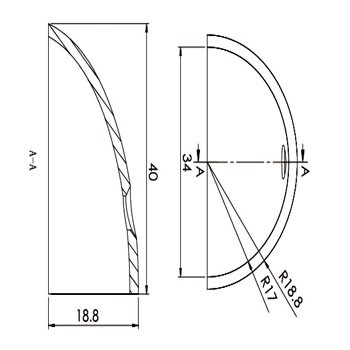 cosmetic stainless steel covers C20106-TRDL30