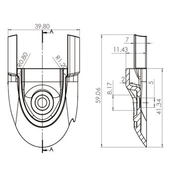 cosmetic stainless steel covers C20106-END25SX