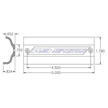 cosmetic stainless steel covers FLC-9613-MBLOGO