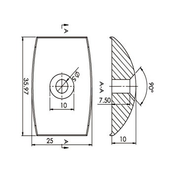cosmetic stainless steel covers C20106-SP35CG