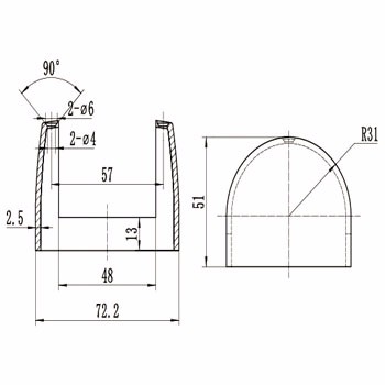 cruise lamp cover1141403A/05A